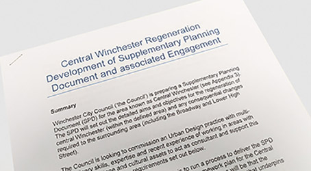 Image of letter outlining purpose of Supplementary Planning Document